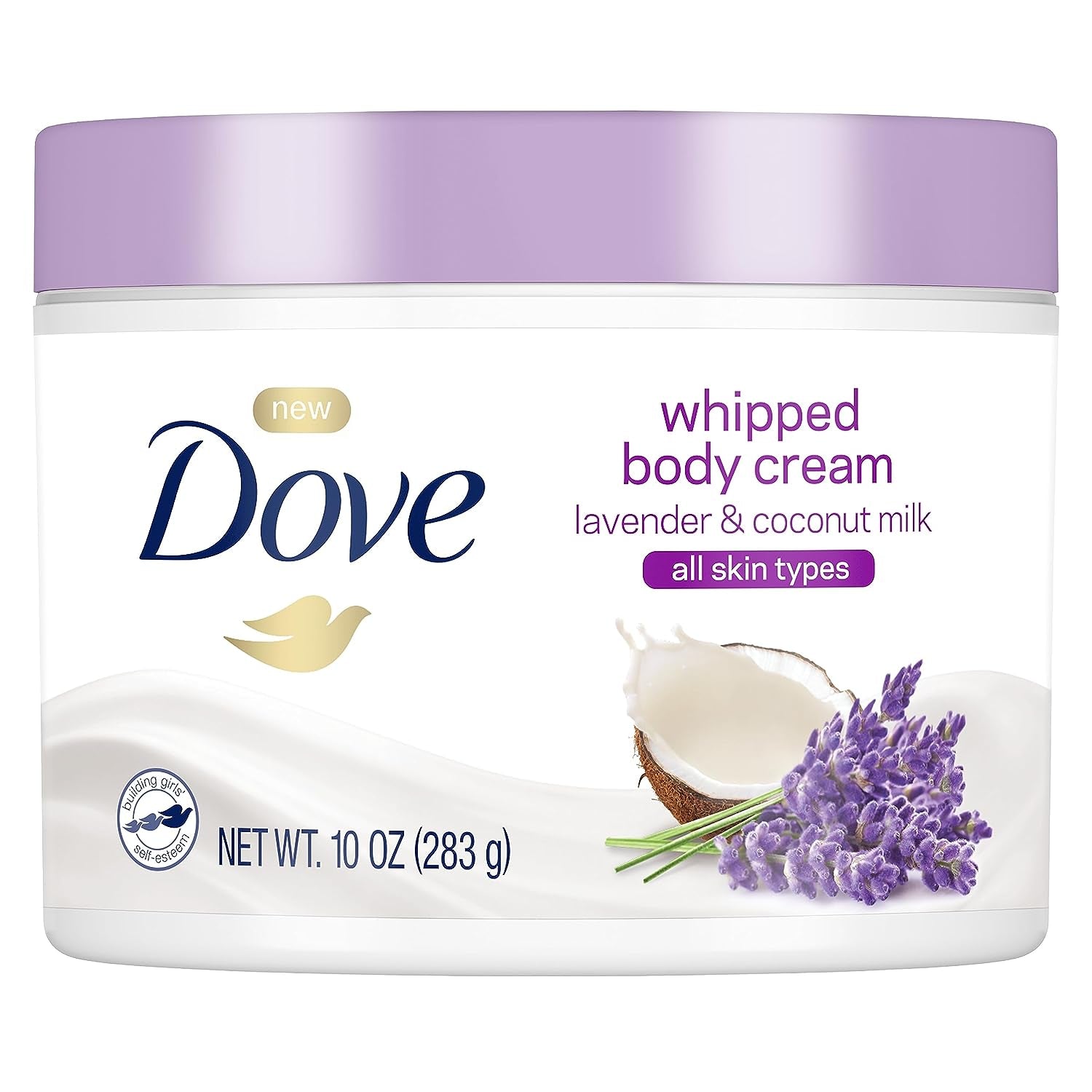 Dove Whipped Lavender and Coconut Milk Body Cream 10 Oz