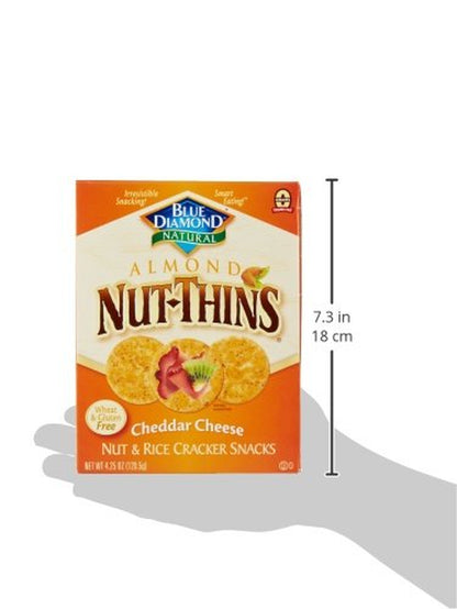 Blue Diamond Nut-Thins Crackers, Cheddar Cheese, 4.25 Ounce