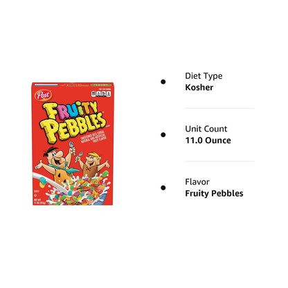 Post Cereal Fruity Pebbles, 11 Oz