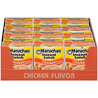 (12 Packs)  Chicken Instant Lunch Ramen Noodles, 2.25 Oz Cup