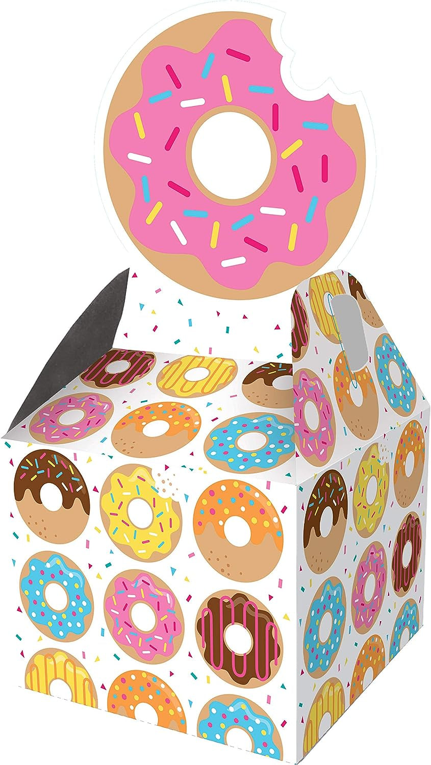 Donut Time Favor Boxes Pkg/8