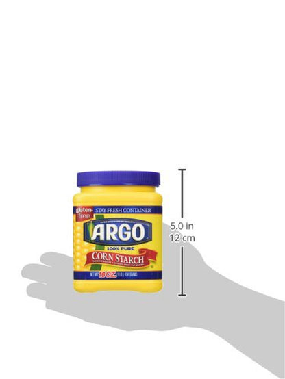 Argo 100% Pure Corn Starch, 16 Oz, Pack of 2