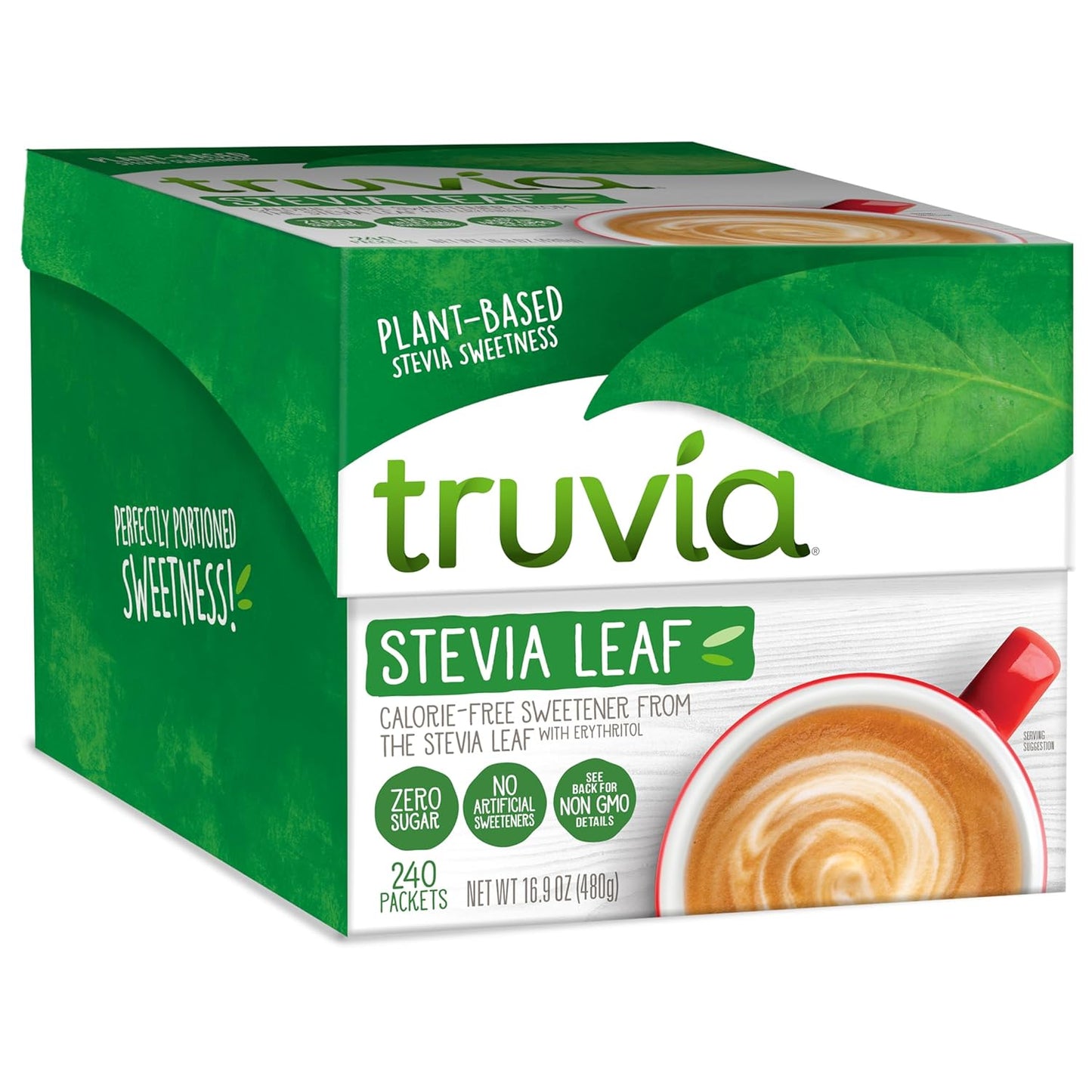 Truvia Original Calorie-Free Sweetener from the Stevia Leaf Packets, 16.9 Oz Box, 240 Count (Pack of 1)