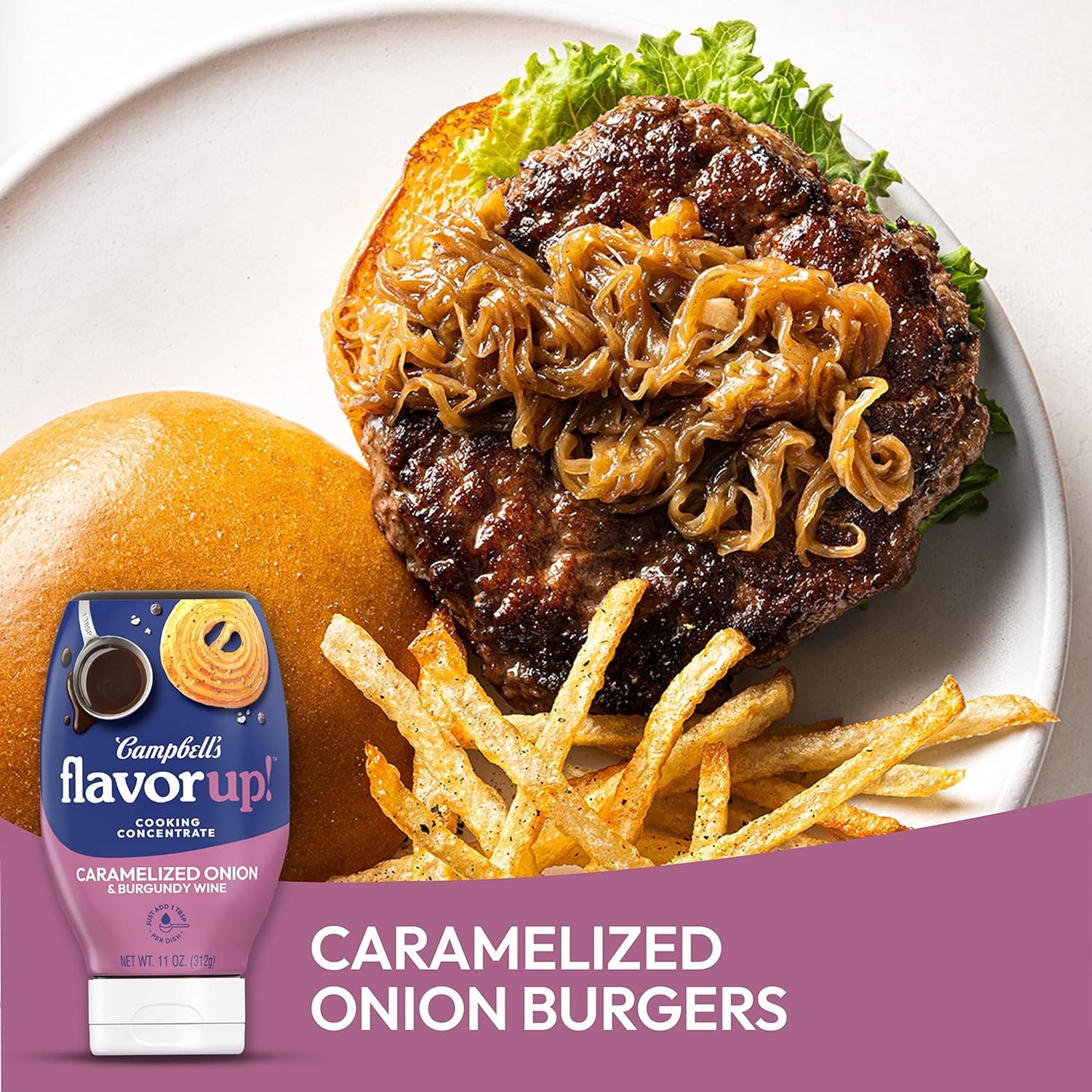 Campbell’S Flavorup! Caramelized Onion and Burgundy Wine Cooking Concentrate, 11 Oz Bottle