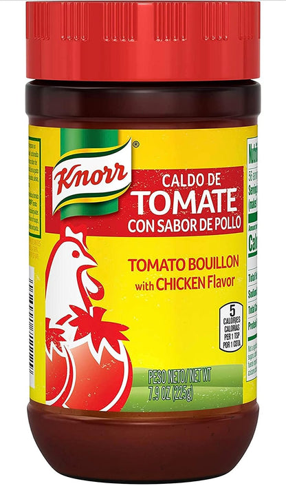 Tomato Bouillon with Chicken Flavor, Caldo De Tomate Con Sabor De Pollo, 7.9 Oz, 1 BOTTLE