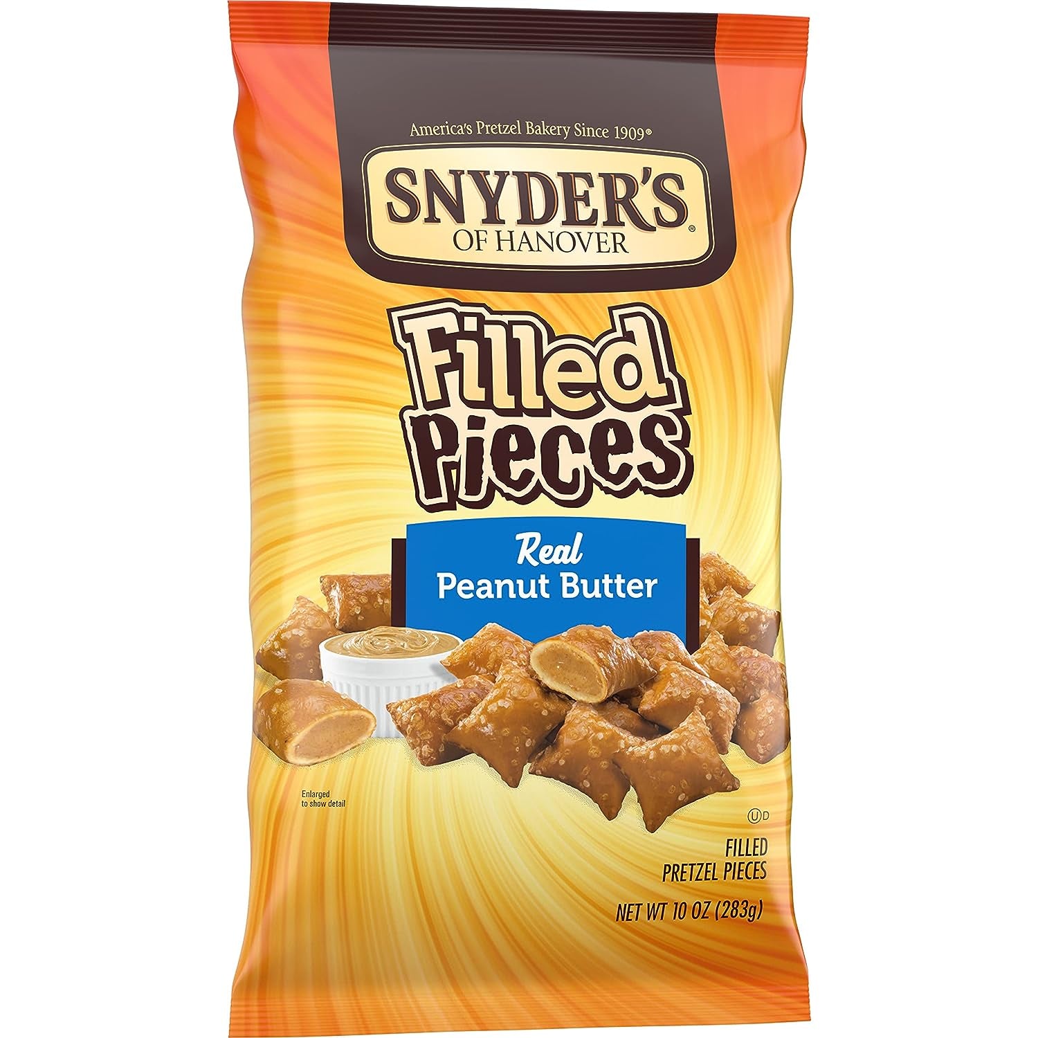 Snyder'S of Hanover Pretzels Pieces, Peanut Butter Filled, 10 Ounce Bag