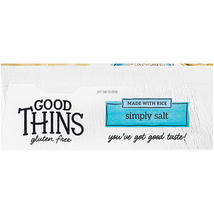 Good Thins Simply Salt Rice Snacks Gluten Free Crackers, 3.5 Ounce (Pack of 12)