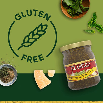 Classico Signature Recipes Traditional Basil Pesto Sauce & Spread (8.1 Oz Jar)