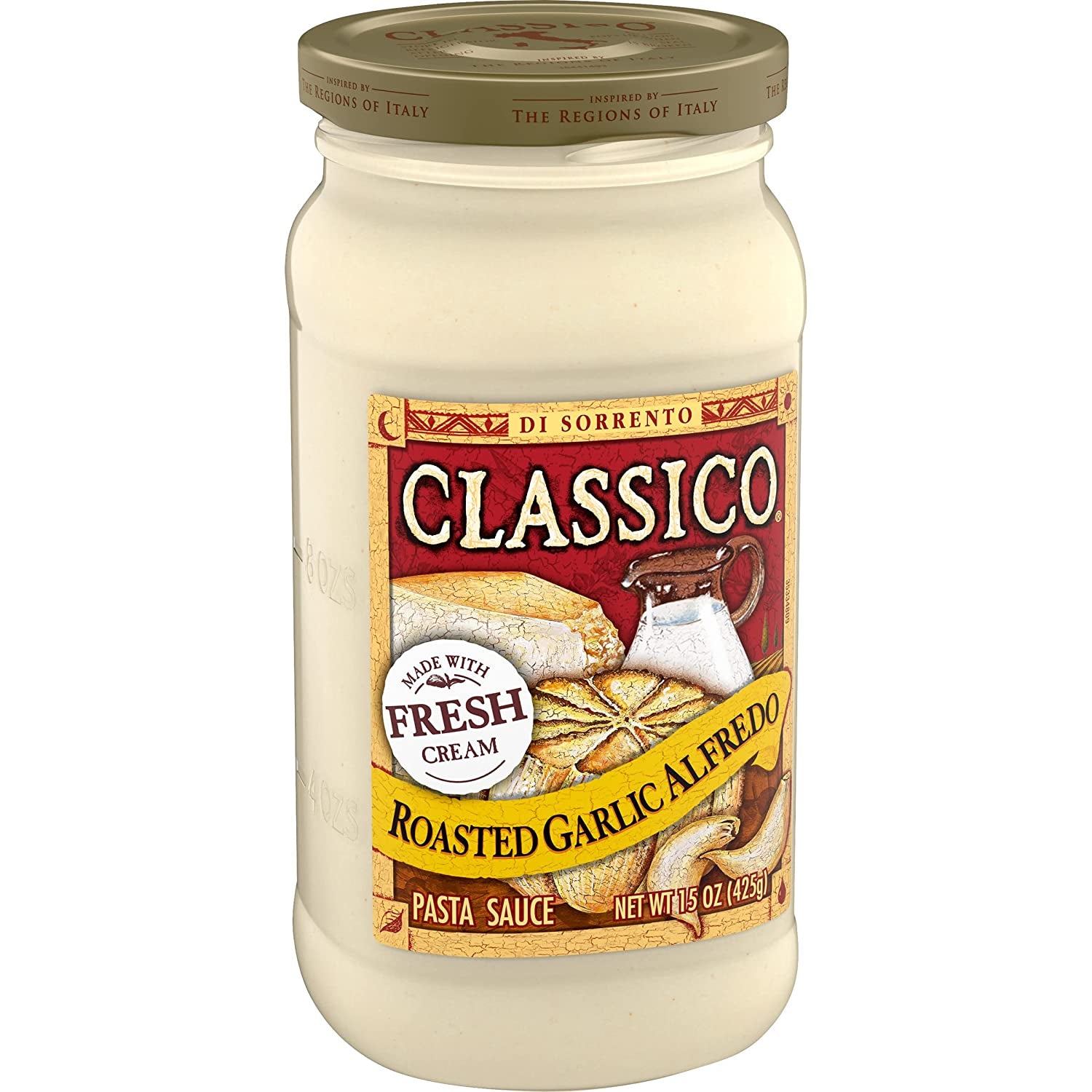 Classico Roasted Garlic Alfredo Pasta Sauce (15 Oz Jar)