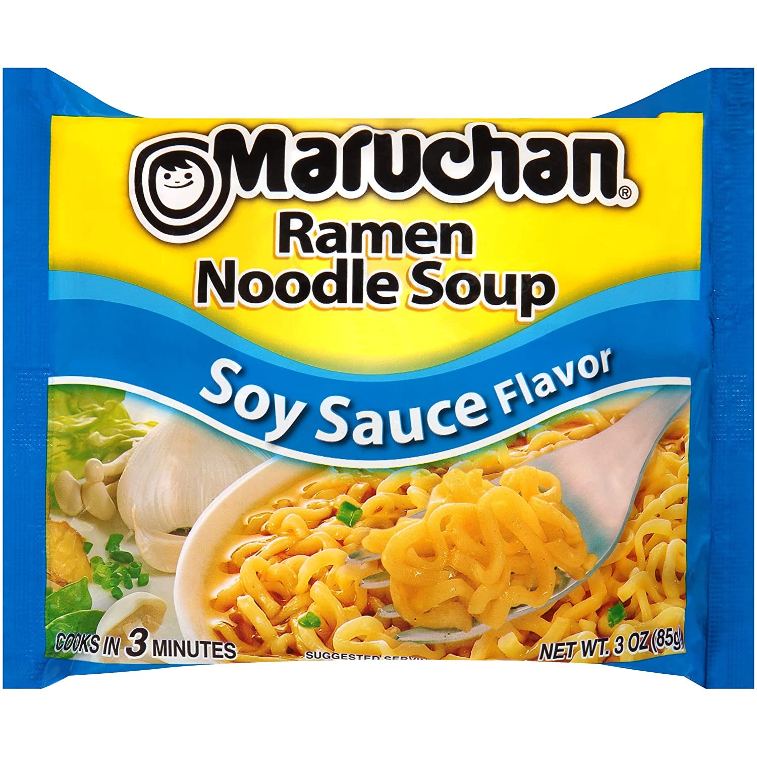 Maruchan Ramen Soy Sauce Flavor, 3.0 Oz, Pack of 24