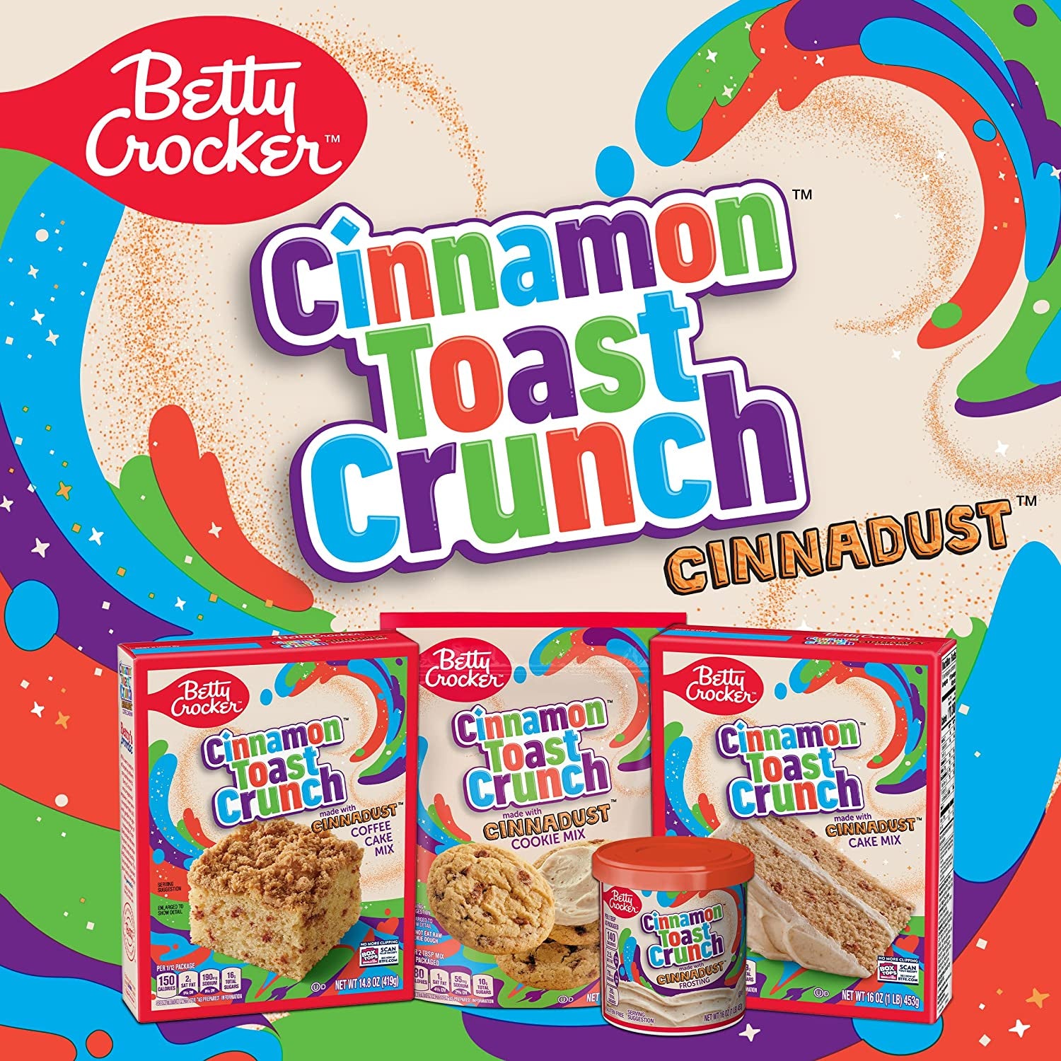 Betty Crocker Cinnamon Toast Crunch Cookie Mix, 12.6 Oz