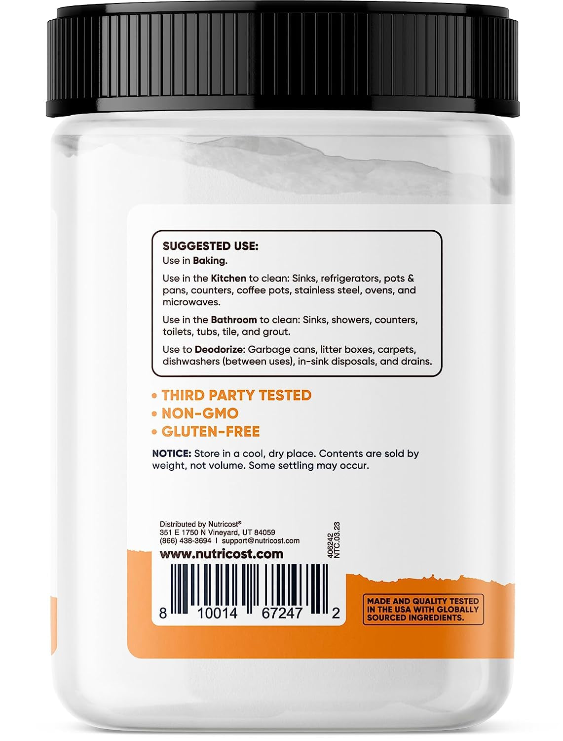 Pantry Baking Soda (2 Lbs) - for Baking, Cleaning, Deodorizing, and More