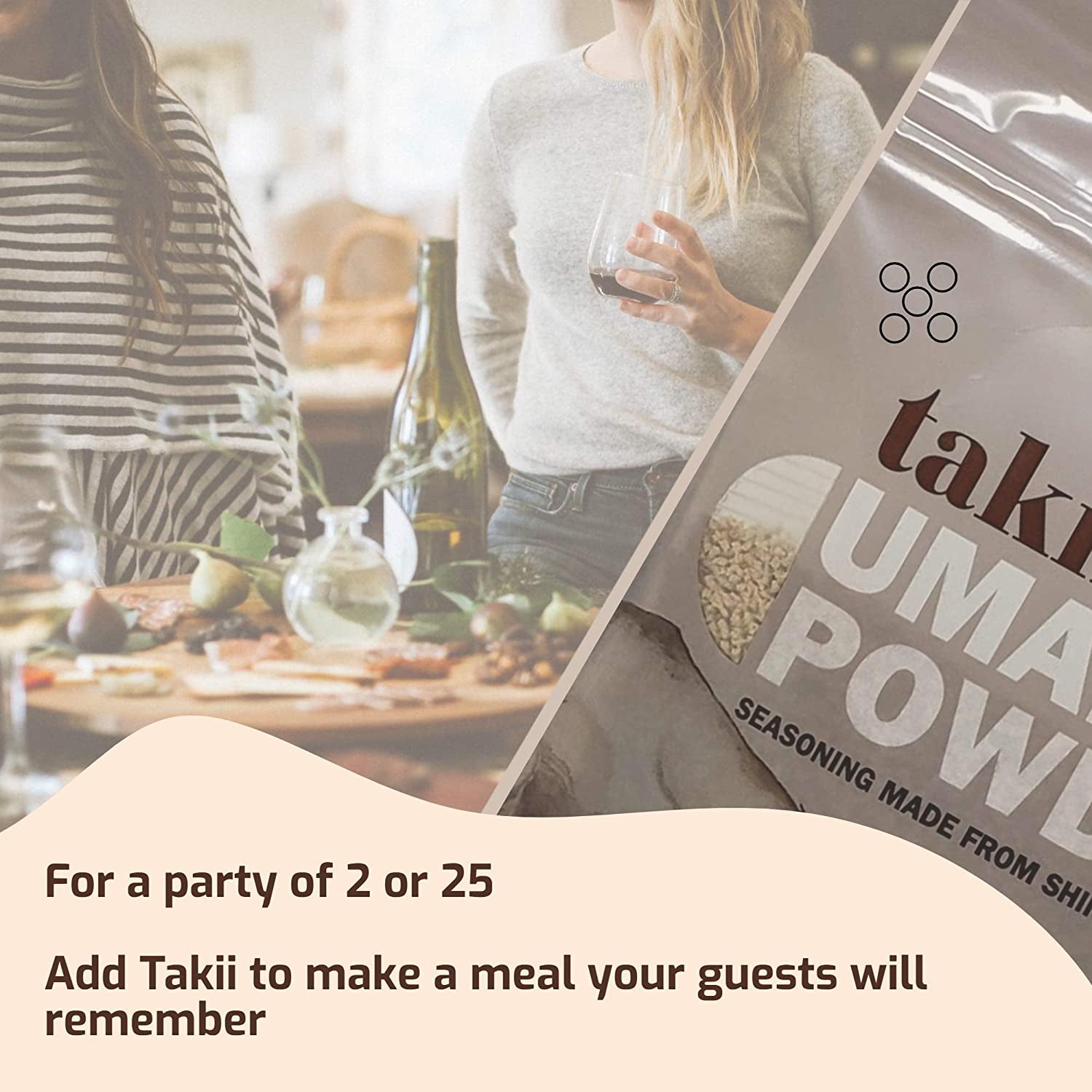 Takii Umami Powder, Made from Shiitake Mushrooms, Add Instant Flavor and Depth to All Your Favorite Dishes (1 Pack - 3.5 Ounce Pouch)