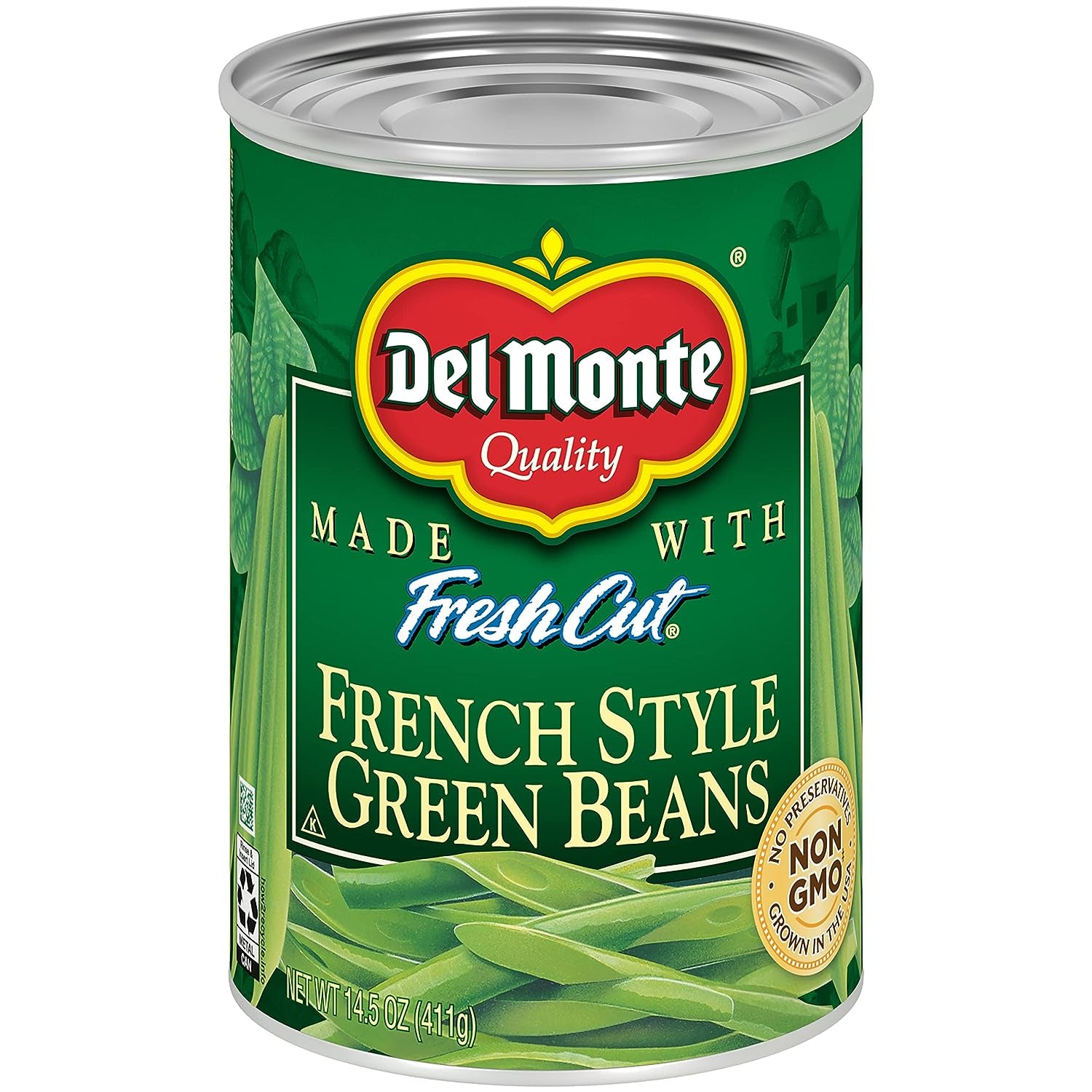 DEL MONTE BLUE LAKE French Style Green Beans, Canned Vegetables, 14.5 Oz Can