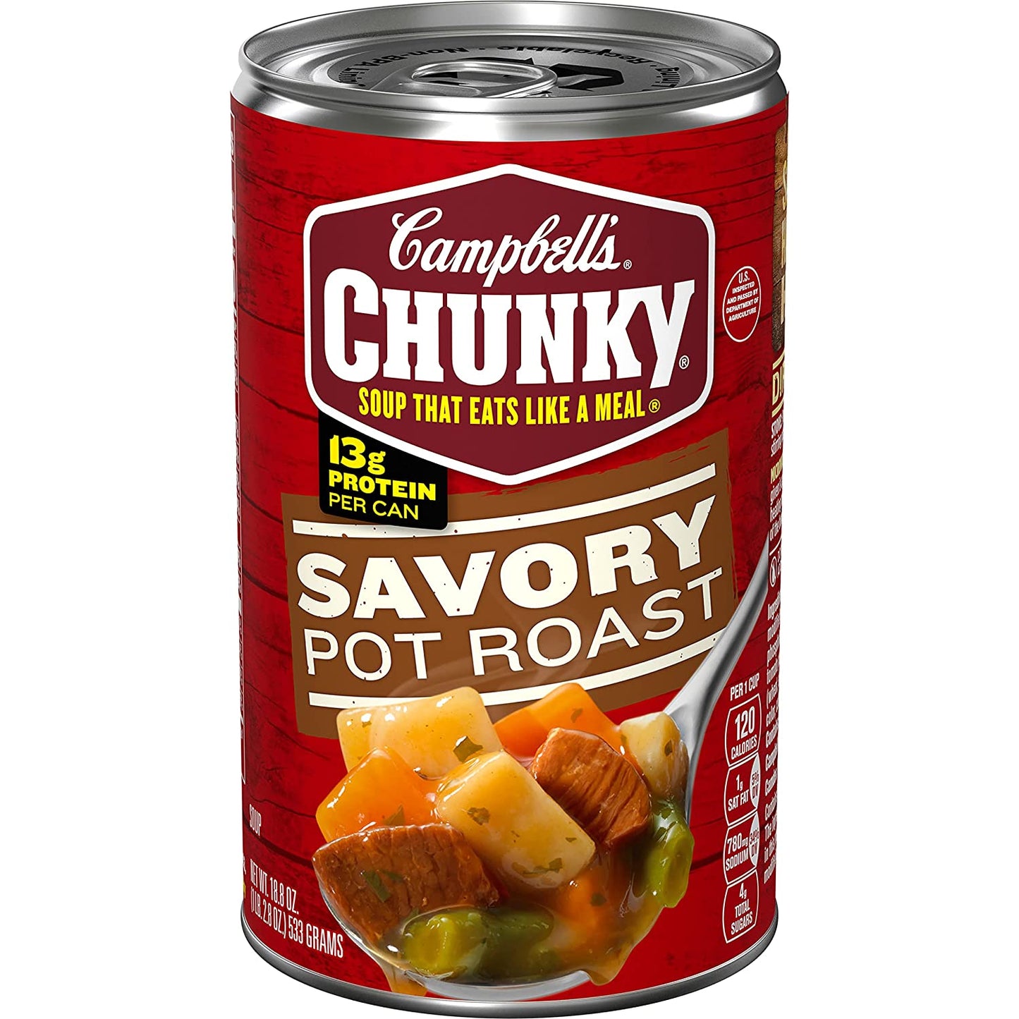 Campbell’S Chunky Soup, Savory Pot Roast Soup, 18.8 Oz Can