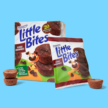 Entenmann'S Little Bites Fudge Brownie Mini Muffins 1 Pack (5 Pouches)