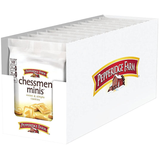 Pepperidge Farm Chessmen Minis Butter Cookies, 8 Snack Packs, 2.25-Oz. Each (Pack of 8)