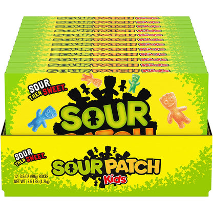 (Price/Case)Sour Patch Kids Soft and Chewy Candy 3.5 Ounces - 12 per Case