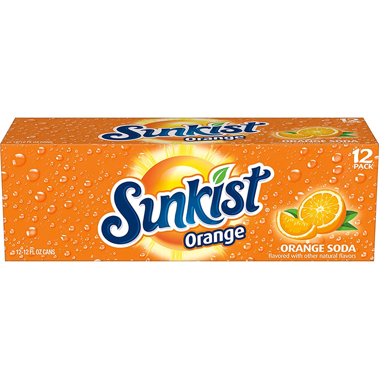 Sunkist Orange Soda, 12 Fl Oz Cans, 12 Pack