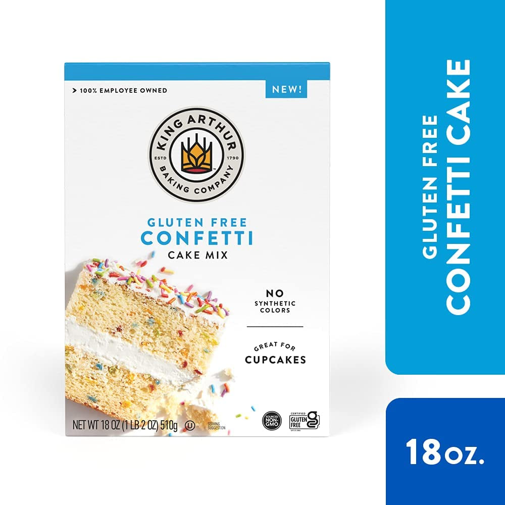 King Arthur Confetti Cake Mix, Gluten Free, 18 Oz