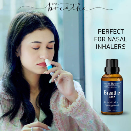 Breathe Essential Oil Blend 30 Ml - Breath Easy Essential Oil Sinus Relief - Breath Essential Oils for Humidifier - Essential Oil Breathe Easy - Essential Oil for Diffuser - Nexon Botanics