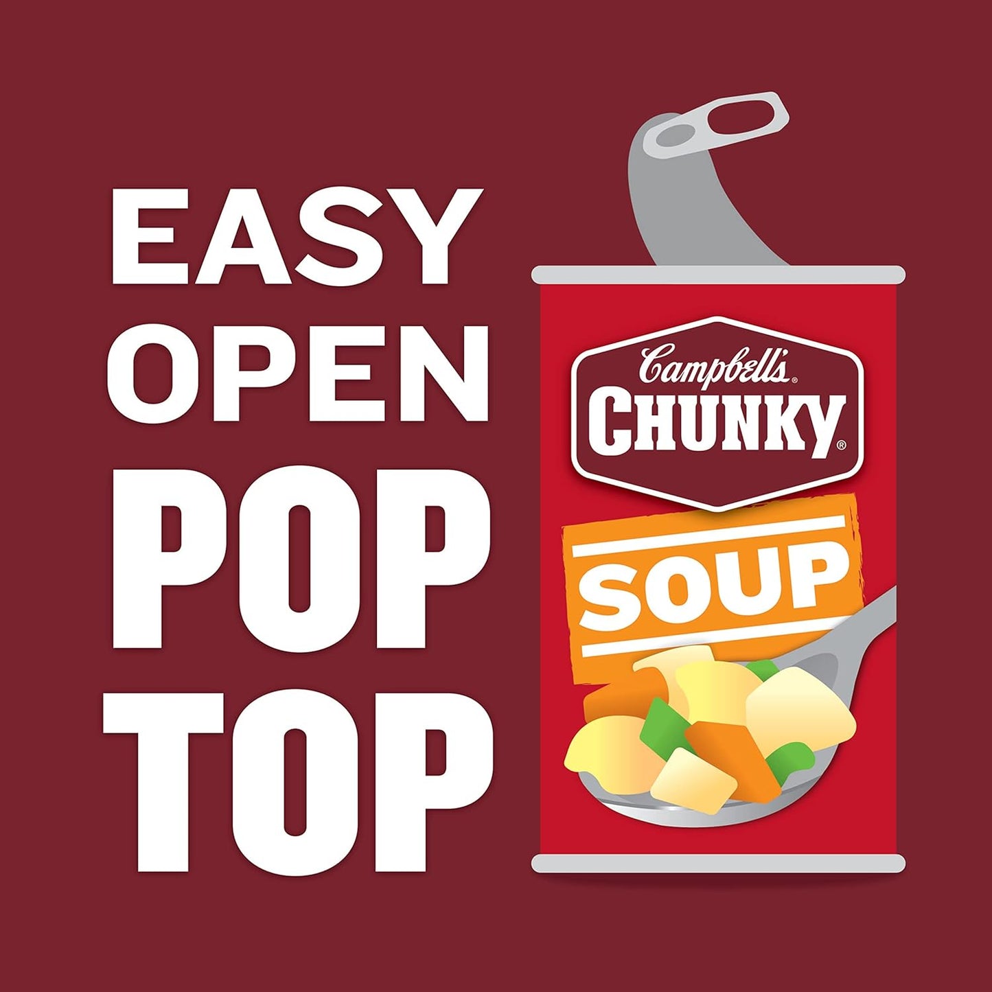 Campbell'S Chunky Soup, Chicken Broccoli Cheese Soup, 18.8 Oz Can