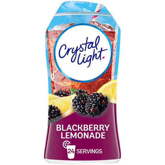 Crystal Light Sugar-Free Zero Calorie Liquid Water Enhancer - Blackberry Lemonade Water Flavor Drink Mix (1.62 Fl Oz Bottle)