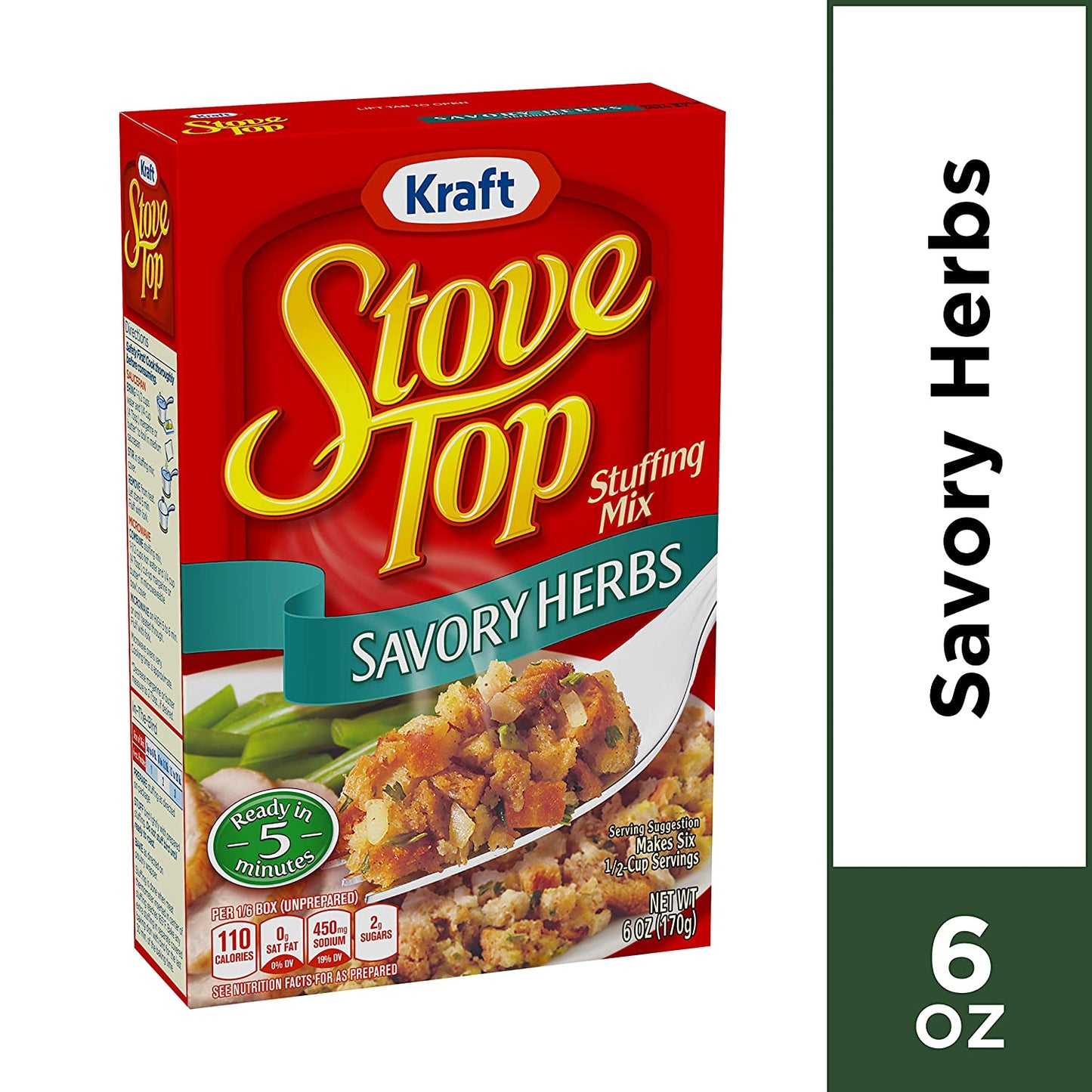 Stove Top Savory Herb Stuffing Mix (6 Oz Box)