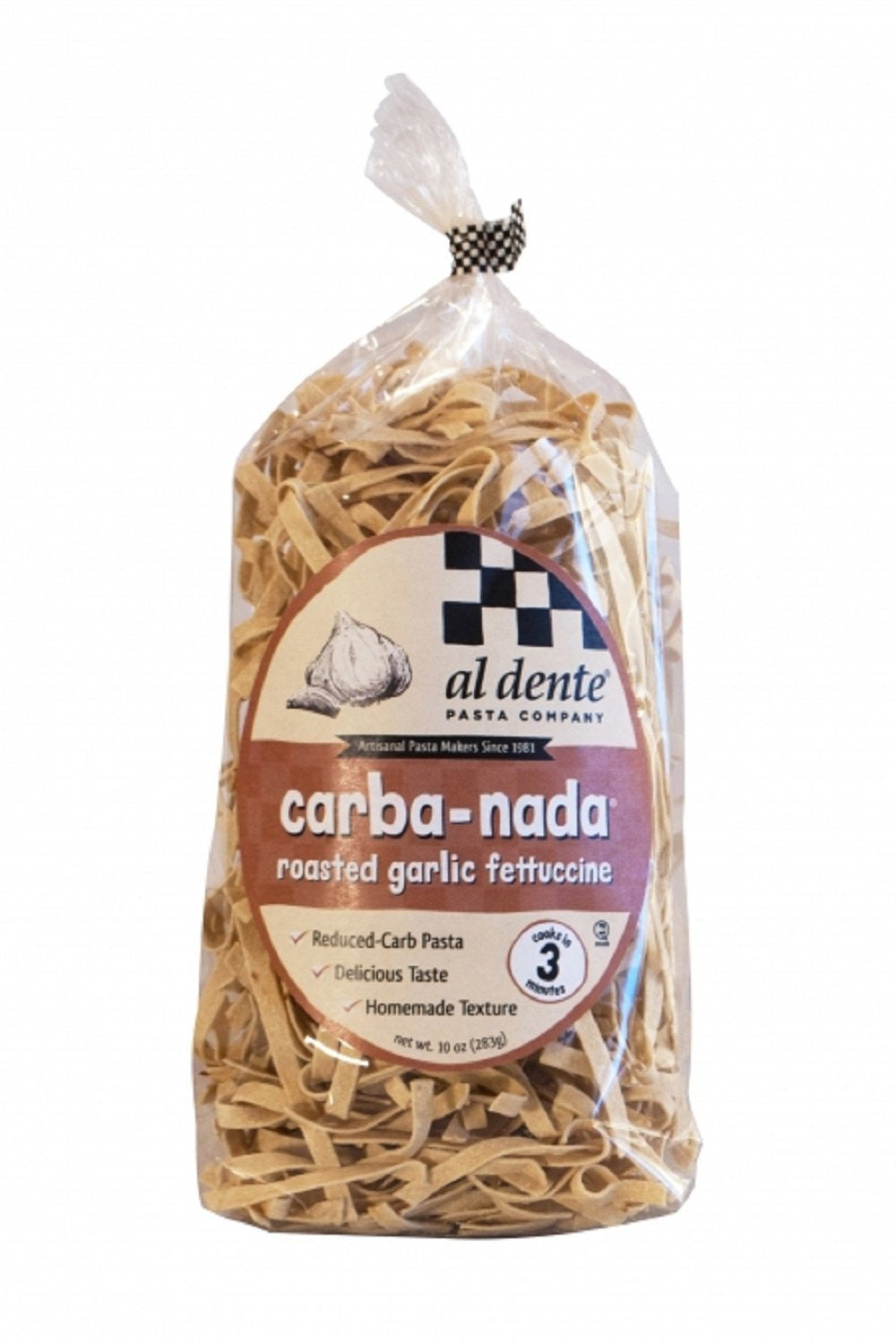 : Carbnada Roasted Garlic Fettucine Noodles, 10 Oz