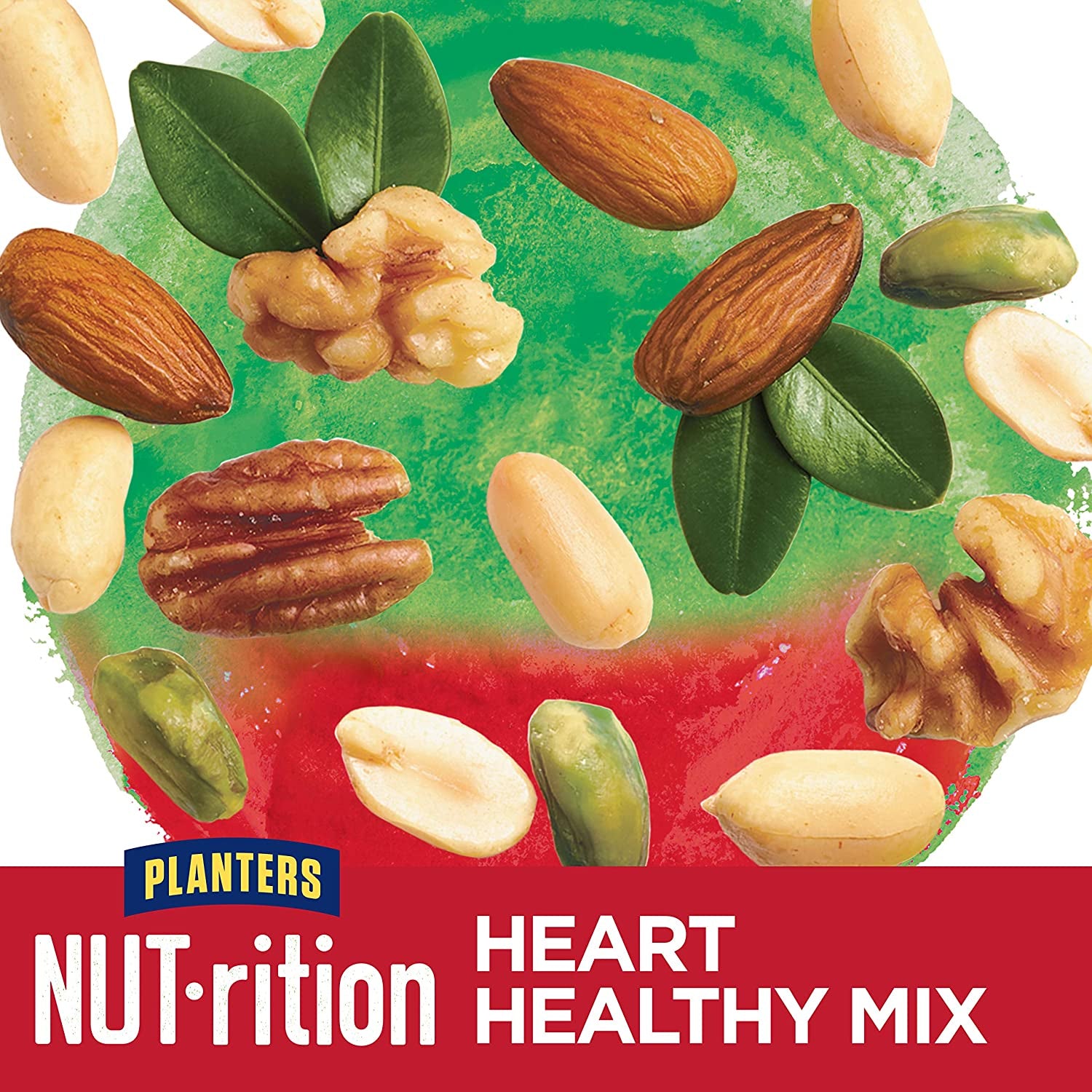 Nut-Rition Heart Healthy Mix with Peanuts, Almonds, Pistachios, Pecans, Walnuts & Sea Salt, 7 Ct Packs