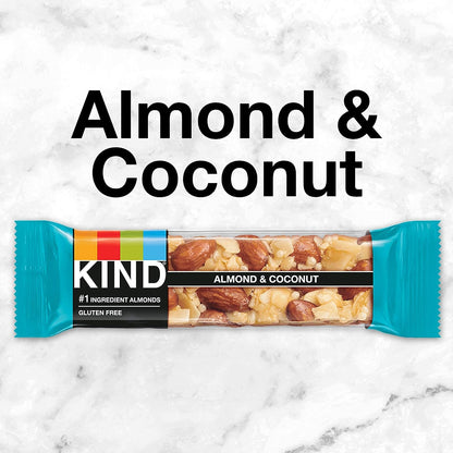 Bars, Almond and Coconut, Gluten Free, 1.4 Ounce Bars, 24 Count