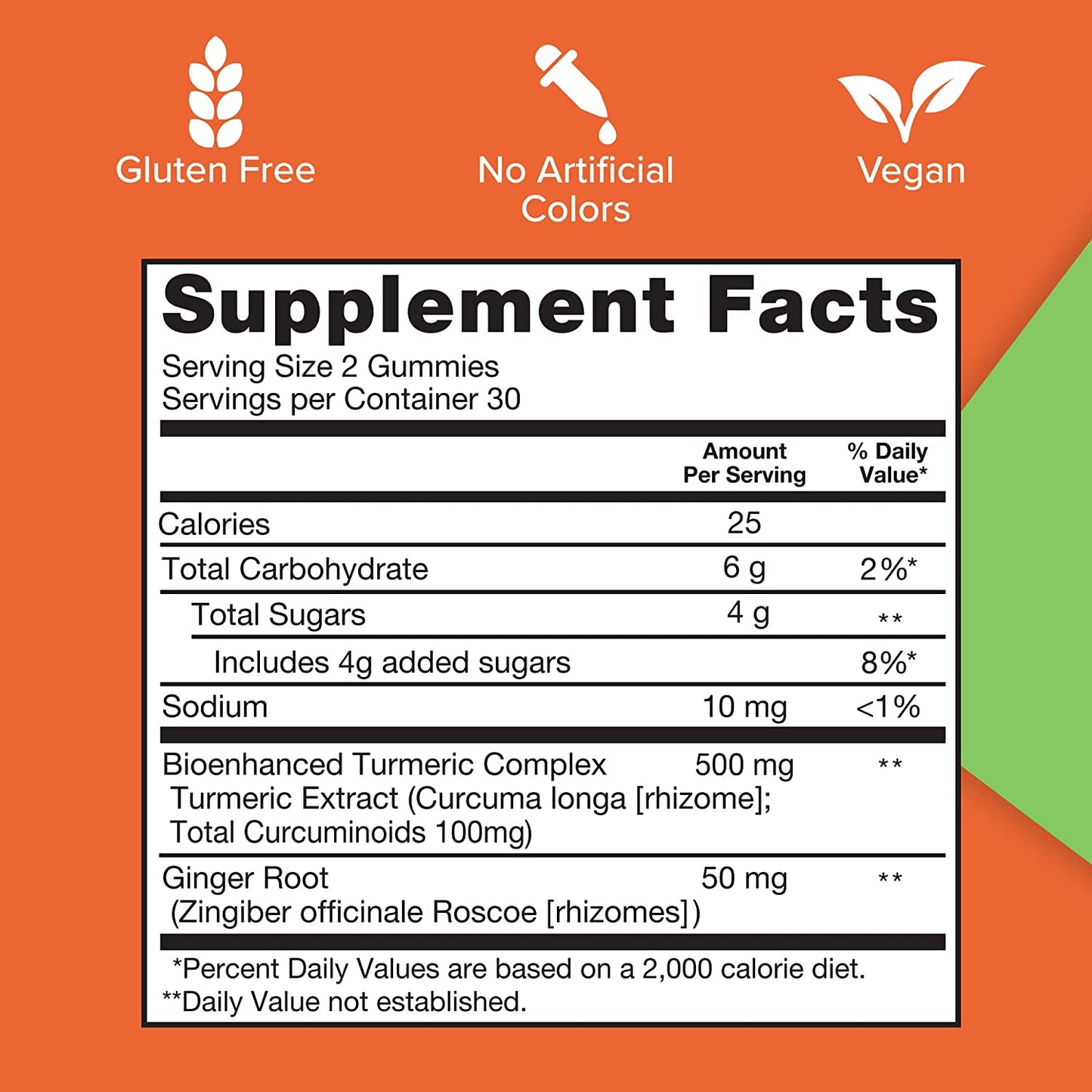 Turmeric and Ginger Gummies, Qunol Gummy with 500Mg Turmeric + 50Mg Ginger, Joint Support Supplement, Ultra High Absorption Tumeric and Ginger, Vegan, Gluten Free, 1 Month Supply 60Ct Gummies