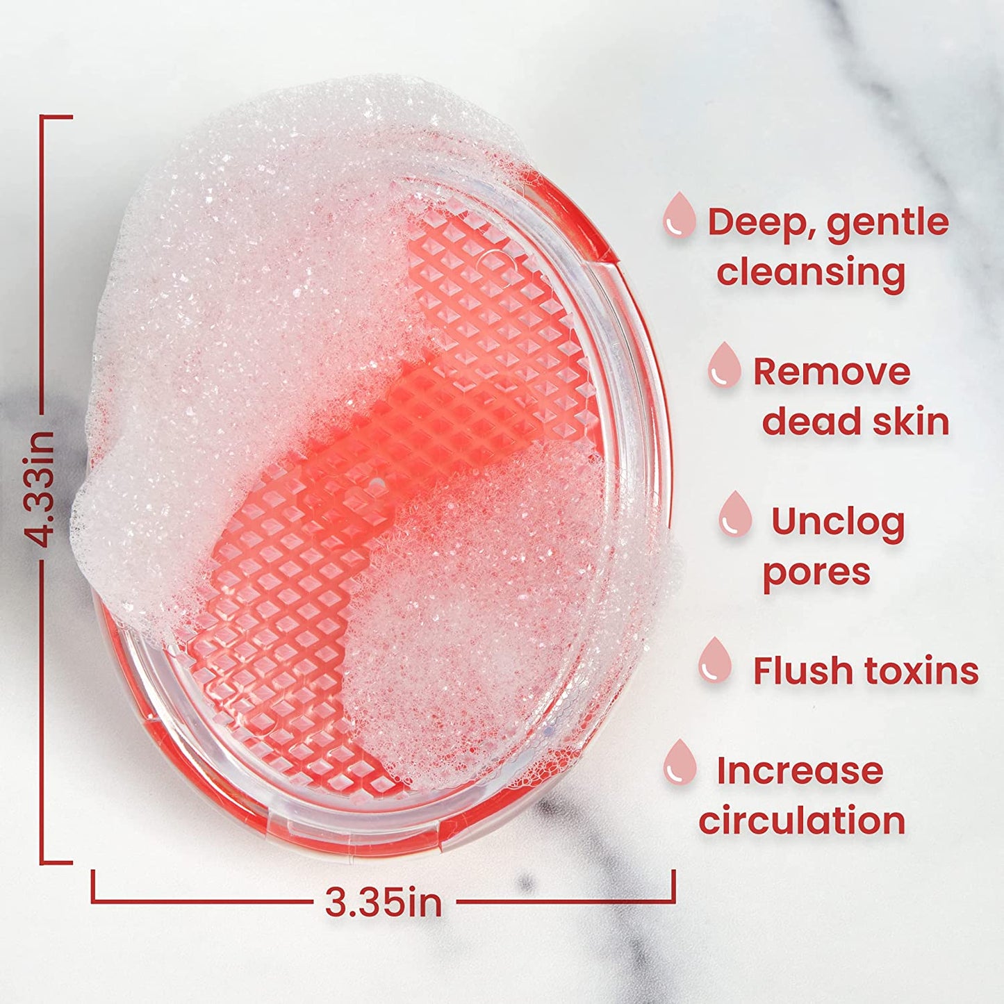 Dylonic Exfoliating Brush Razor Bumps and Ingrown Hair Treatment for Bikini Area - Eliminate Shaving Irritation for Face, Armpit, Legs, Neck, Bikini Line - Silky Smooth Skin Solution for Men and Women