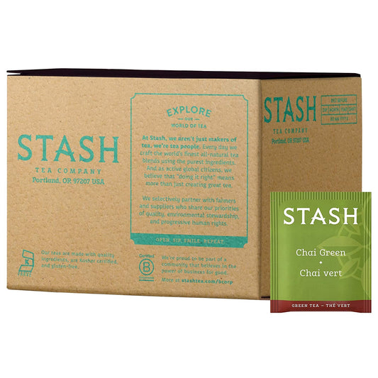 Tea Green Chai Tea, Box of 100 Tea Bags (Packaging May Vary)