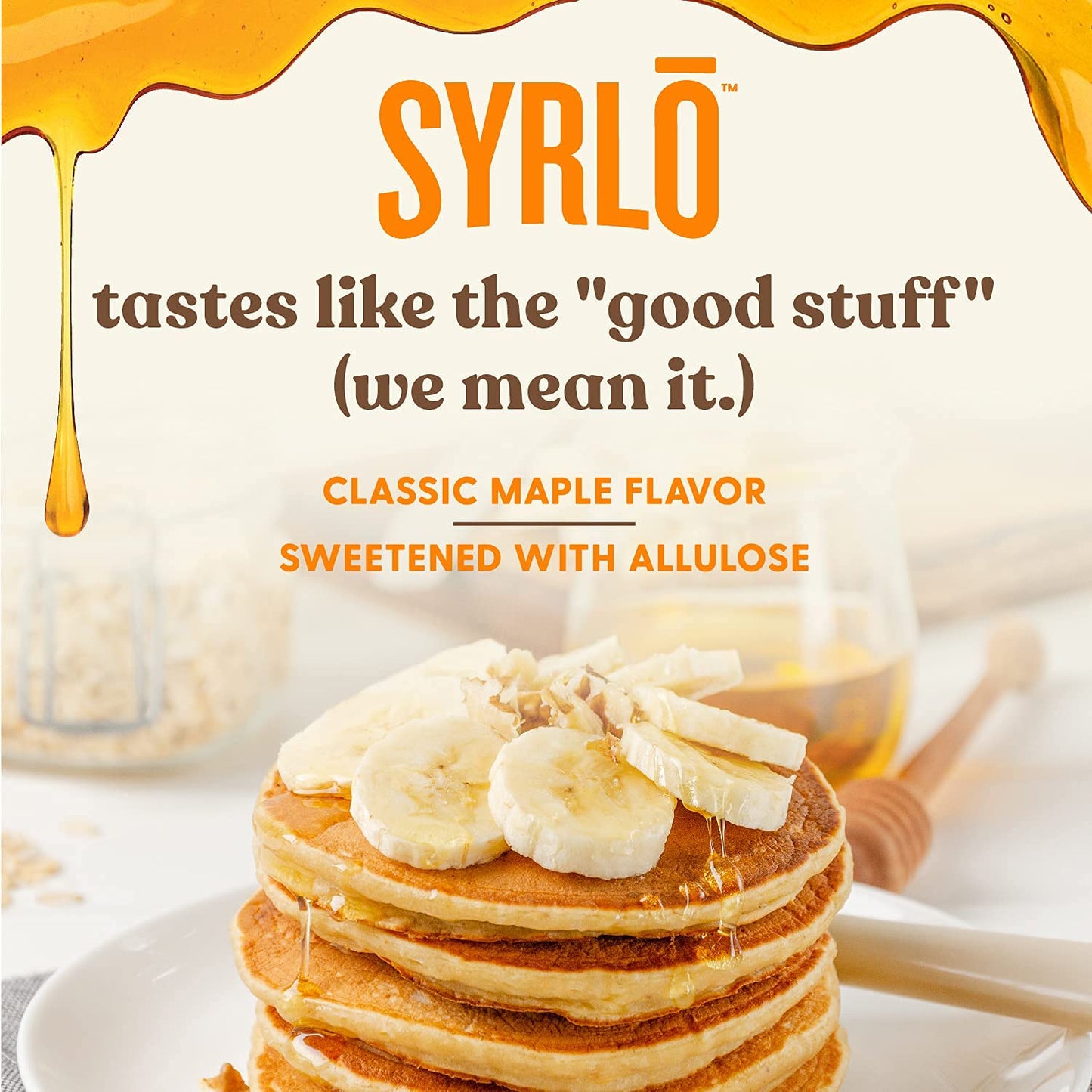 Livlo Sugar Free Keto Maple Syrup - Low Carb & Keto Friendly Pancake Syrup - 1G Net Carbs & 10 Calories per Serving - Made with Allulose - Sugar Alcohol Free - 8Oz