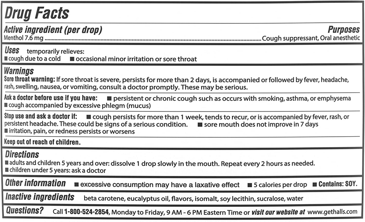 HALLS Relief Honey Lemon Sugar Free Cough Drops, Value Pack, 180 Drops