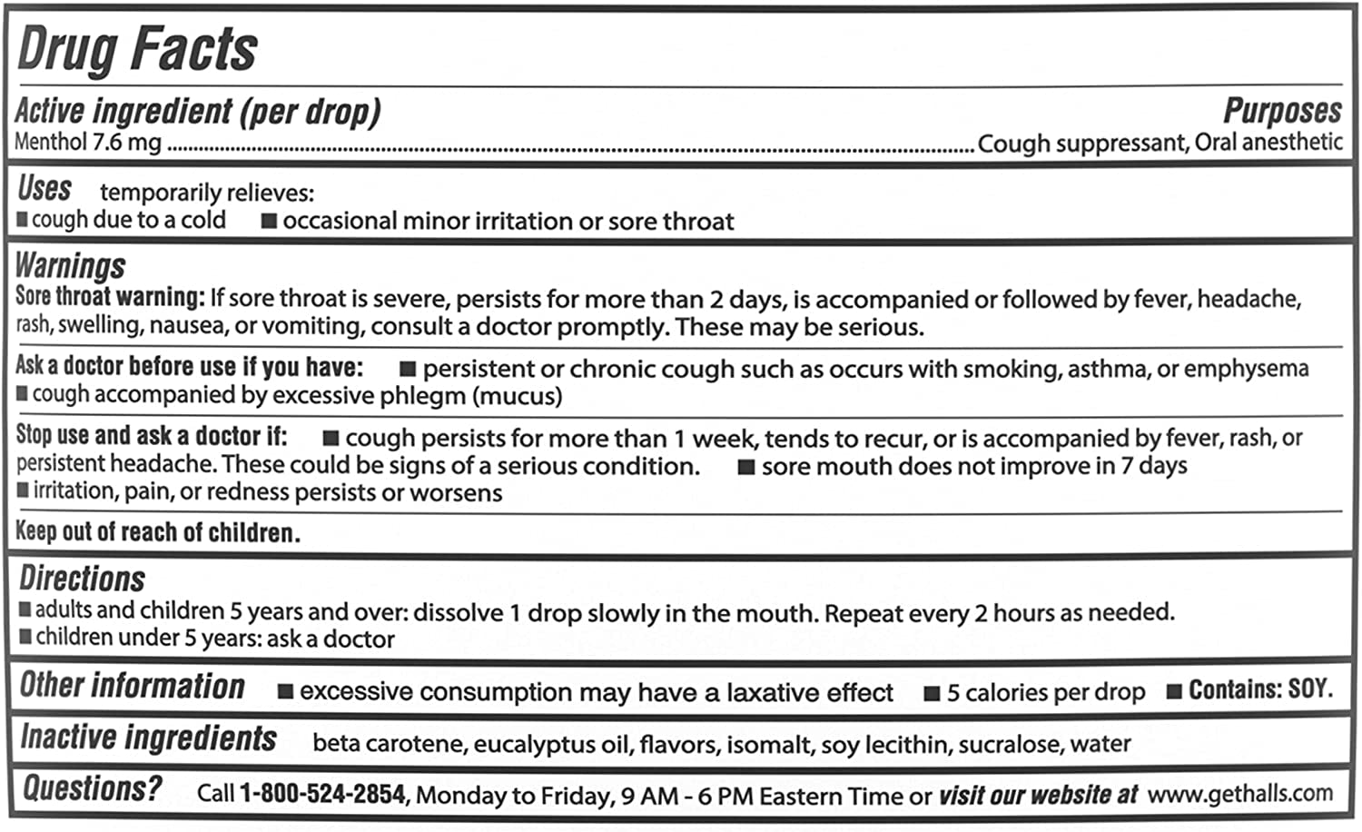 HALLS Relief Honey Lemon Sugar Free Cough Drops, Value Pack, 180 Drops