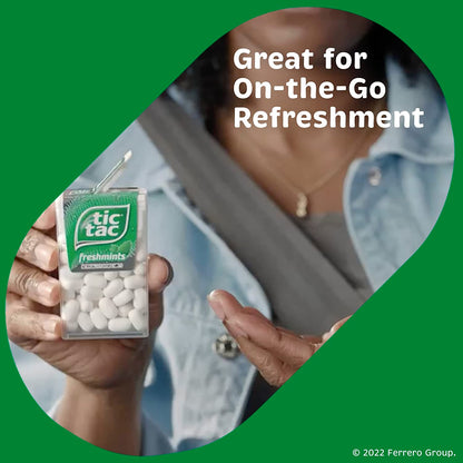 Tic Tac Freshmint Breath Mints, On-The-Go Refreshment, 1 Oz, 12 Count