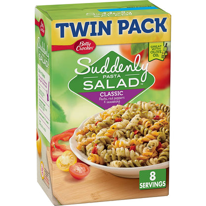 Betty Crocker Suddenly Pasta Salad, Classic, Twin Pack, 15.5 Oz