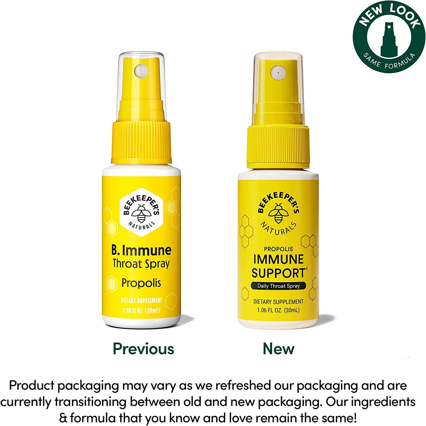 Propolis Throat Spray by Beekeeper'S Naturals - 95% Bee Propolis Extract, Natural Immune Support & Sore Throat Relief - Antioxidants, Keto, Paleo, Gluten-Free (1.06 Oz)(Pack of 1)