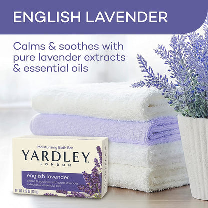 Yardley Bar Soap, English Lavender, 4.25 Ounce (Pack of 2)