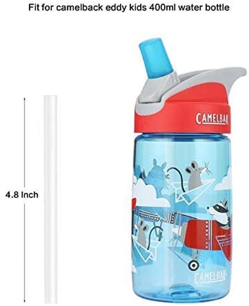 Replacement Straws for Camelbak Eddy Kids 12Oz Water Bottle,Accessories Set Include 5 BPA-FREE Straws and 1 Cleaning Brush