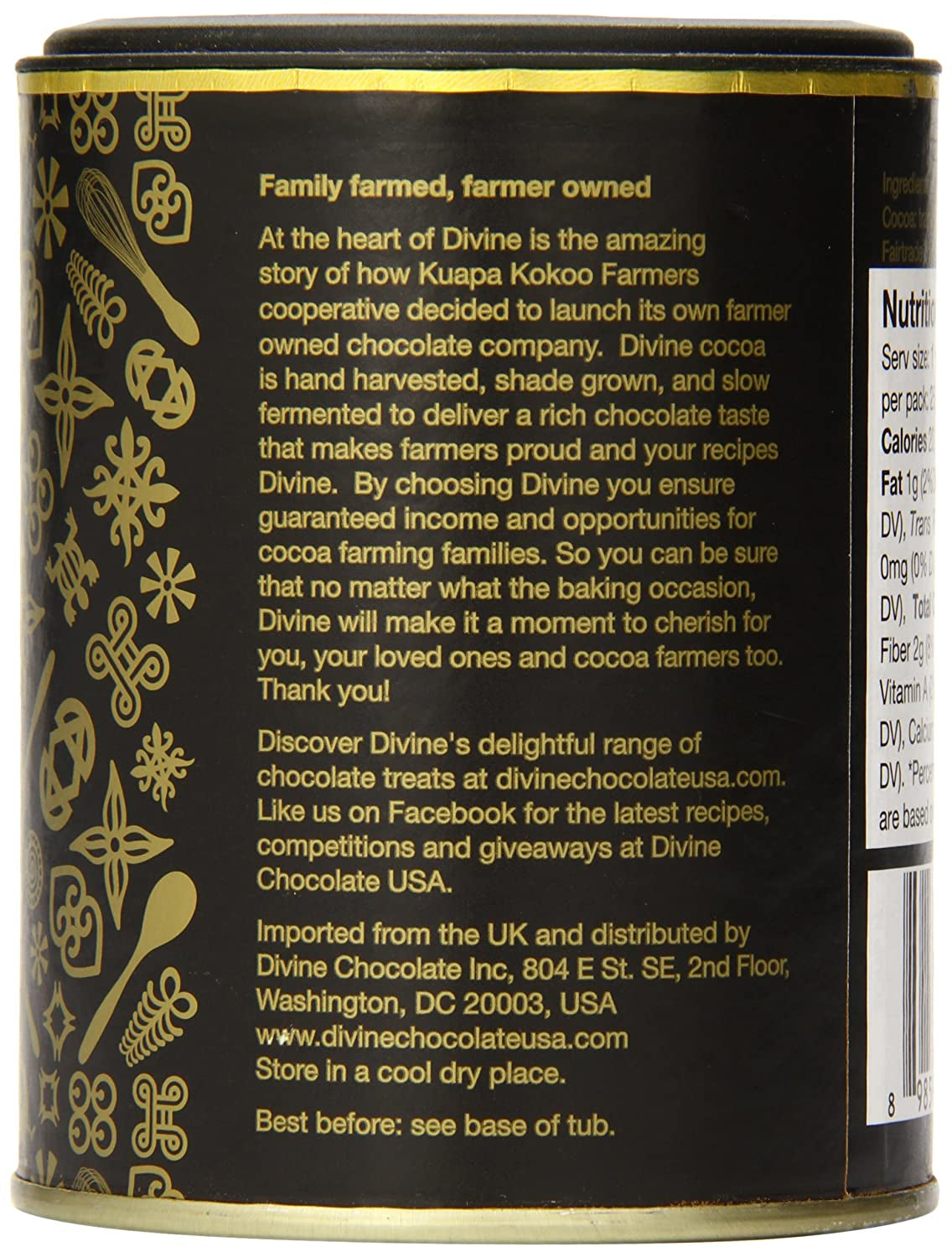 Divine Cocoa Powder, 4.4 Oz