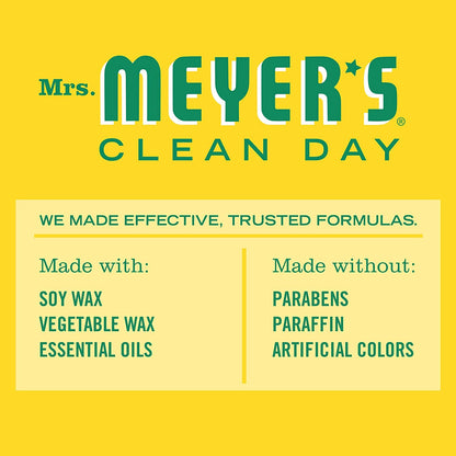 MRS. MEYER'S CLEAN DAY Soy Tin Candle, 12 Hour Burn Time, Made with Soy Wax and Essential Oils, Honeysuckle, 2.9 Oz