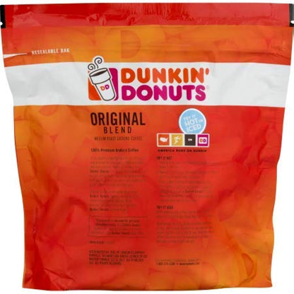 Dunkin' Original Blend Medium Roast Ground Coffee, 12 Ounces