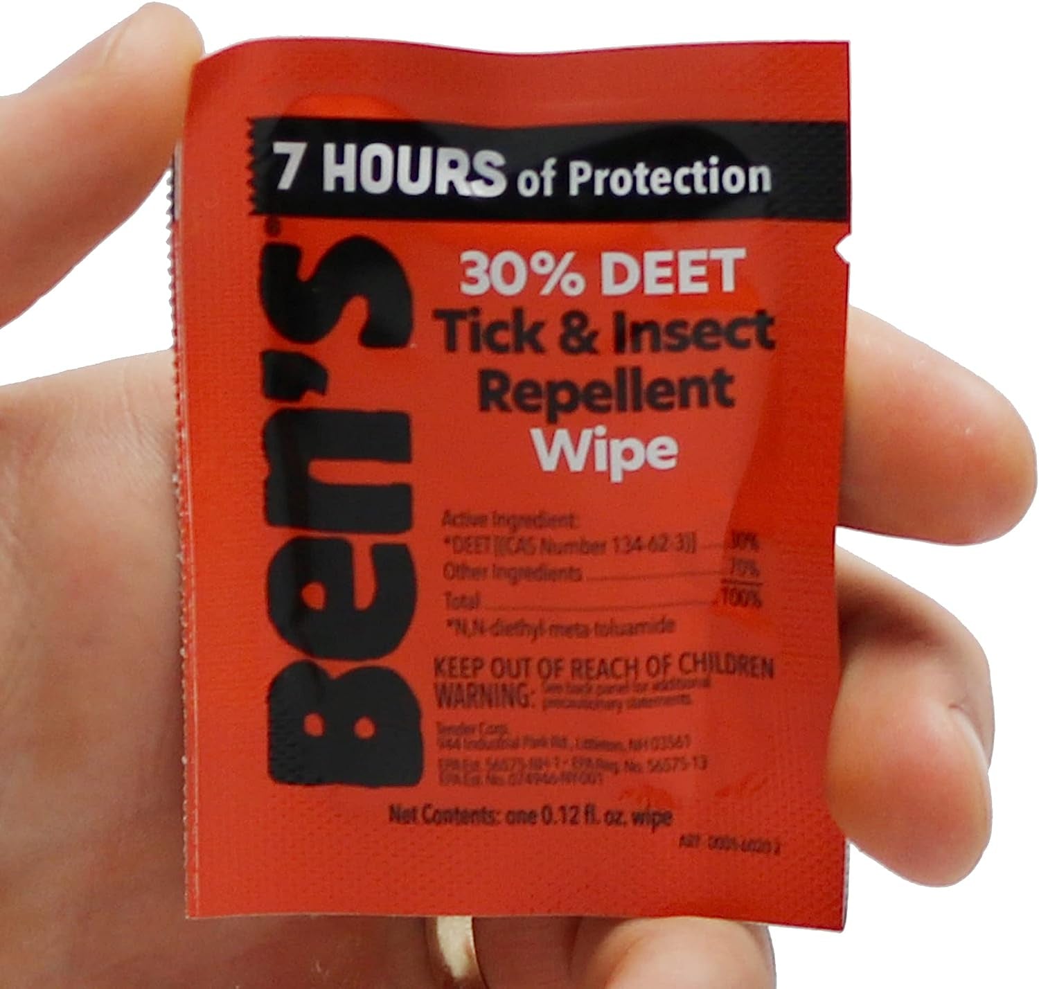 Ben'S 30% DEET Mosquito, Tick and Insect Repellent Wipes, 12 Count, One Color