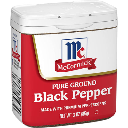 Mccormick Pure Ground Black Pepper, 3 Oz