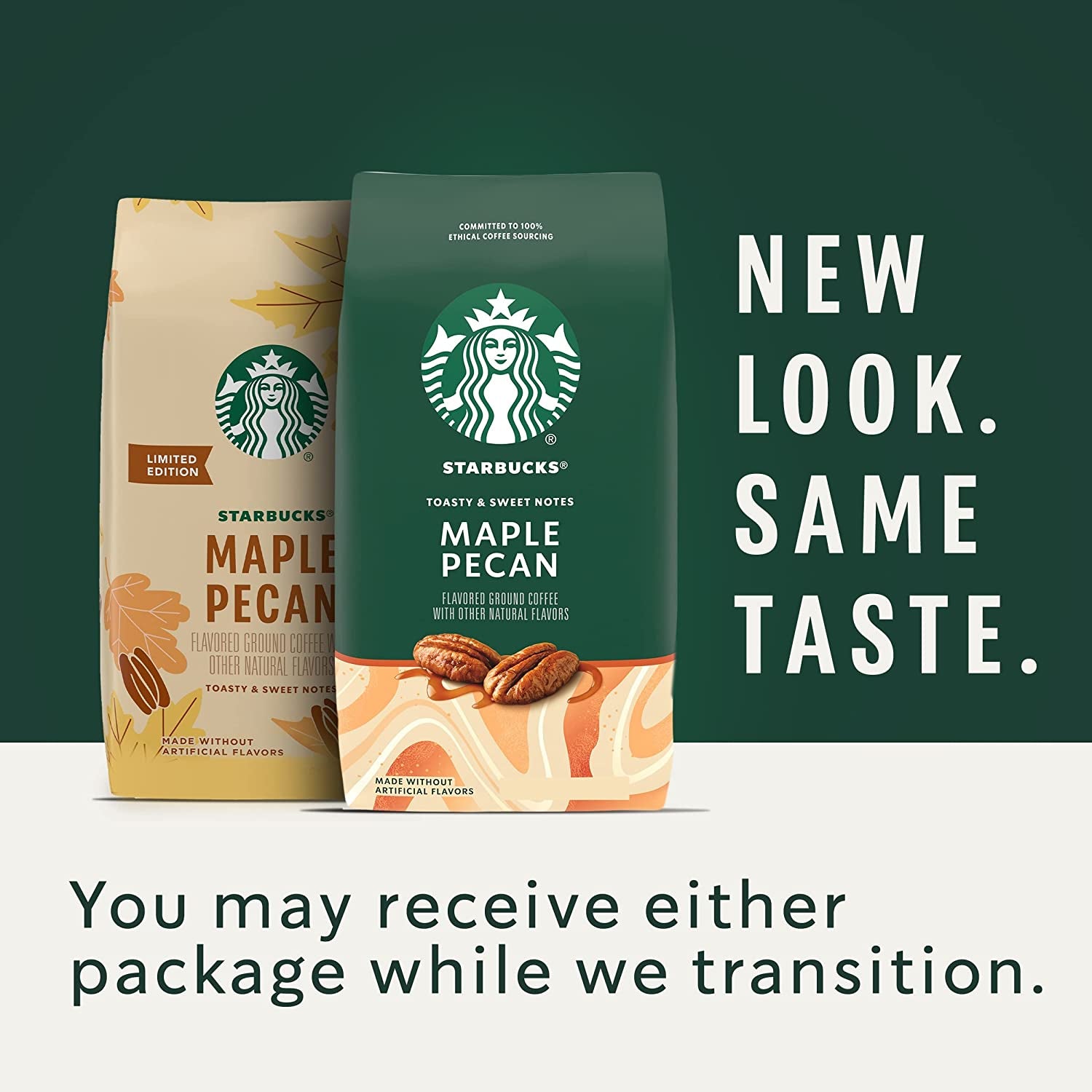 Starbucks Ground Coffee—Maple Pecan Flavored Coffee—Naturally Flavored—100% Arabica—1 Bag (17 Oz)