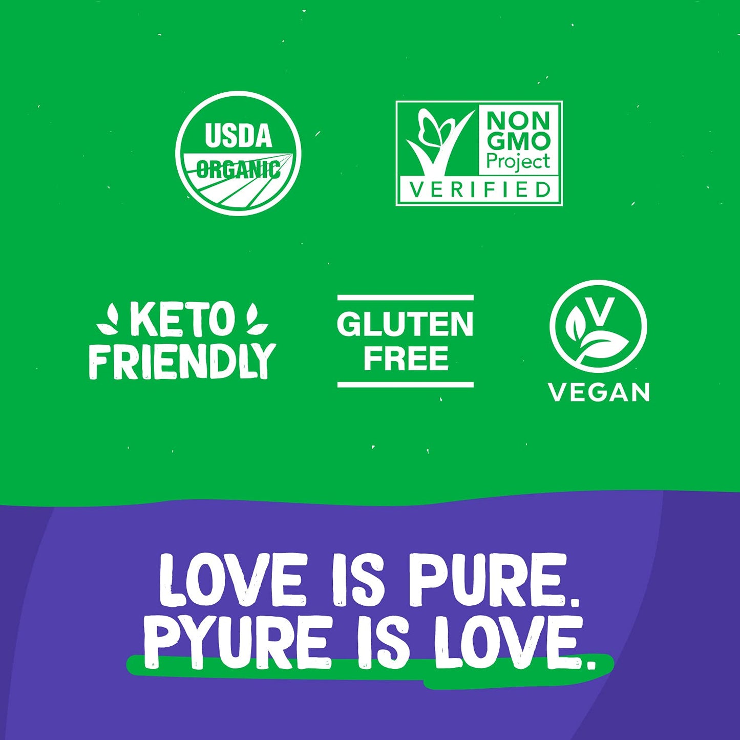 Pyure Organic Stevia Liquid Sweetener Keto Sugar Substitutes, Zero Calorie, Zero Sugar, Zero Carb, Plant-Based Sugar Free Liquid Stevia Extract, Simply Sweet, 1.8 Oz