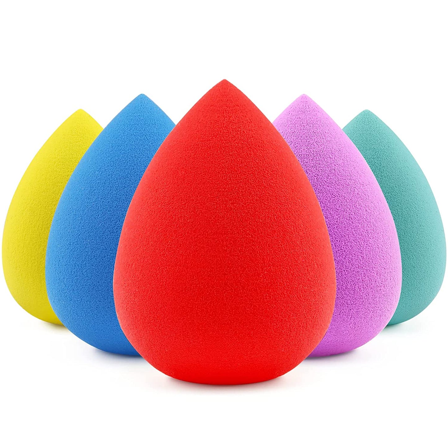 BEAKEY 5 Pcs Makeup Sponges Set, Latex-Free, High-Density Paw Paw Wonder Blender Perfect for Liquid, Cream, and Powder, Soft and Flexible Boun Boun Beauty Sponges, Beauty Gift Set